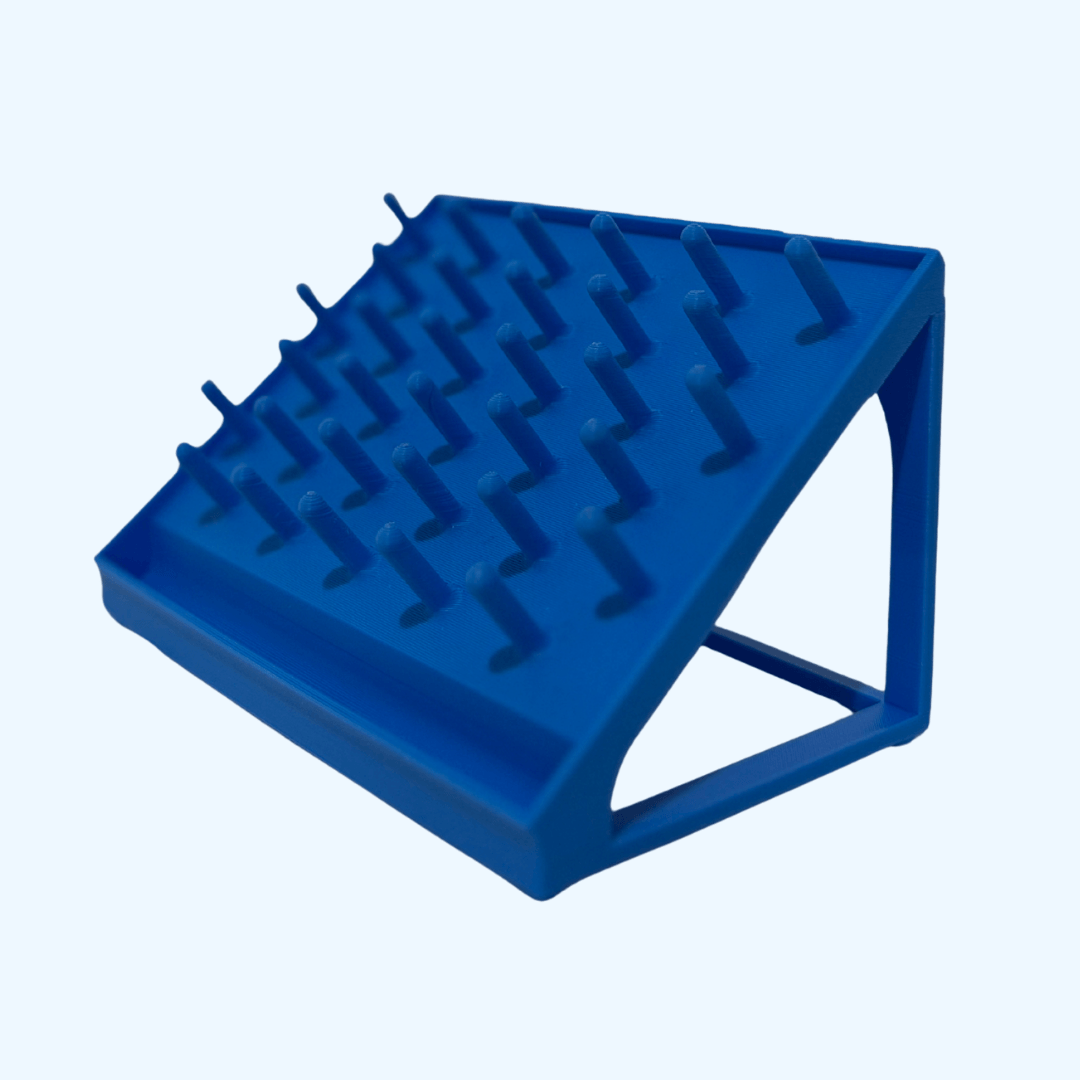 blue drying rack for small lab tools 3