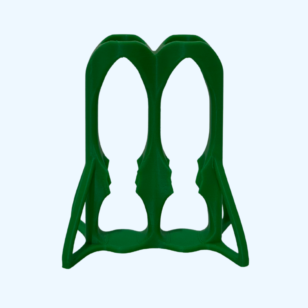 Green 3D-printed holder for 15 ml centrifuge tubes by 3DR-I