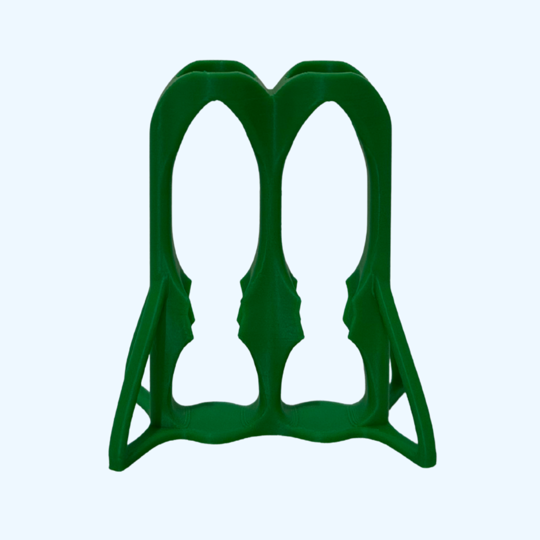Green 3D-printed holder for 15 ml centrifuge tubes by 3DR-I