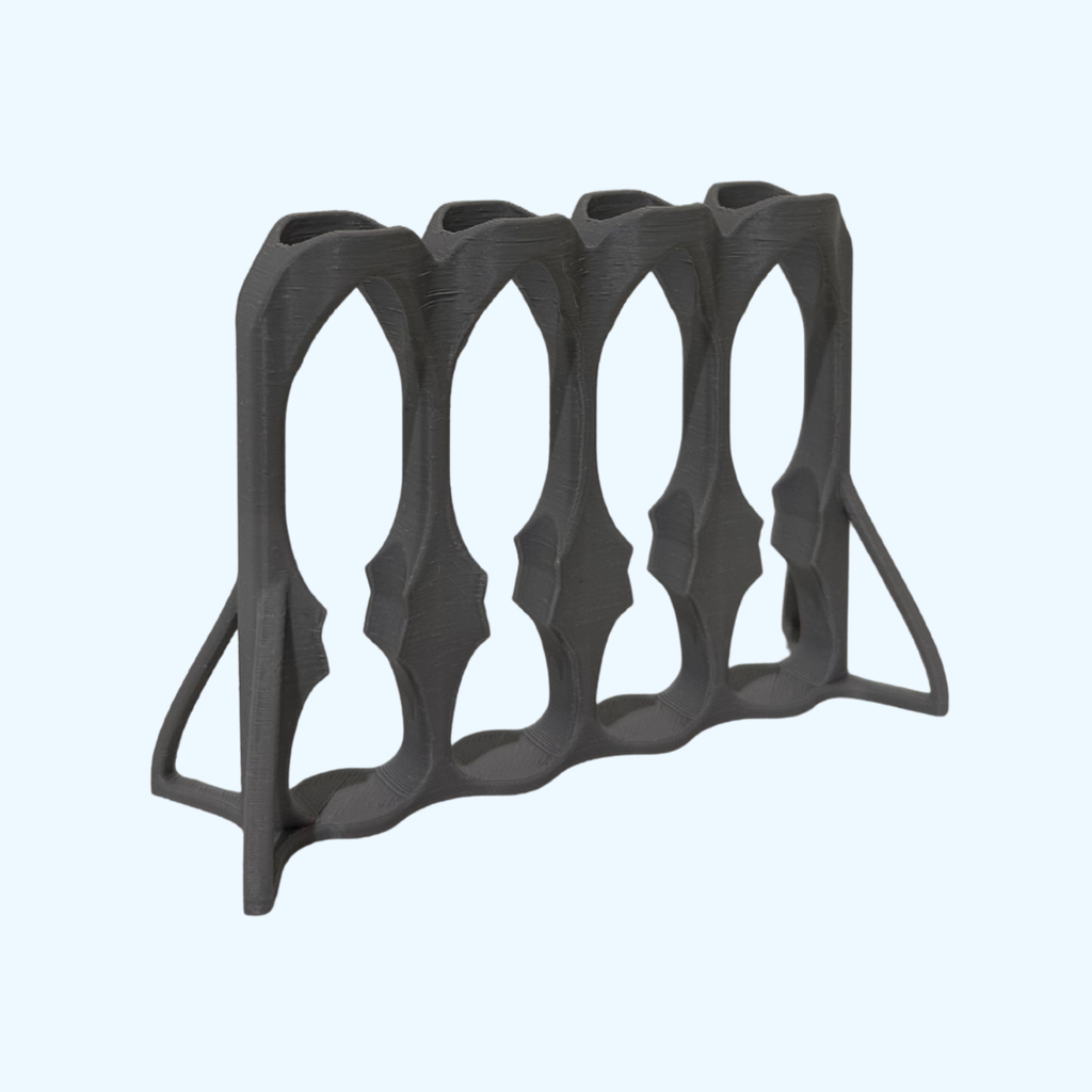 Grey holder for 15 ml centrifuge tubes by 3DR-I, alternate view