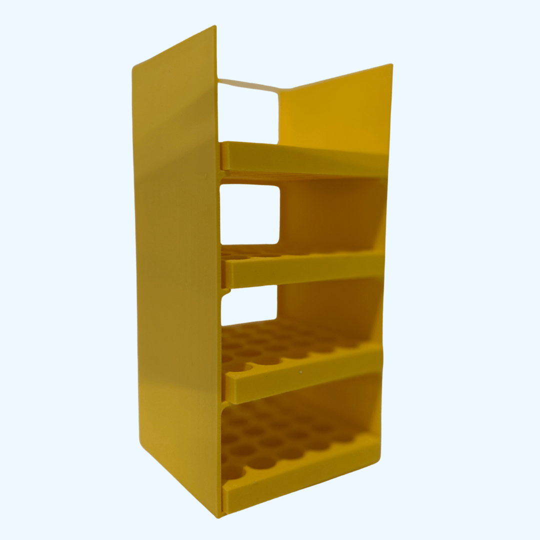 yellow vial rack and shelf   gc lc vials 2
